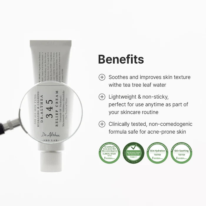 Dr. Althea 345 Relief Cream 50ml – Soothing Post-Blemish Moisturizer