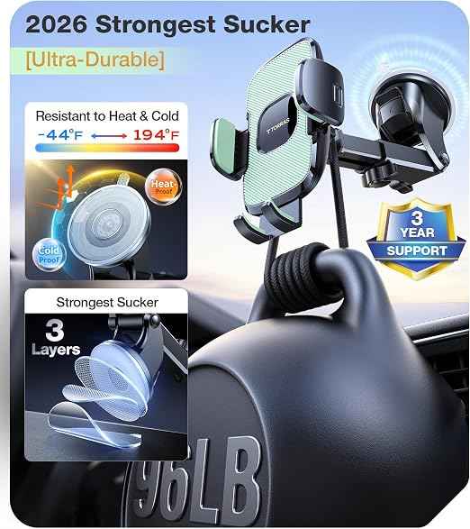 Universal Adjustable Car Phone Holder – 360° Rotating