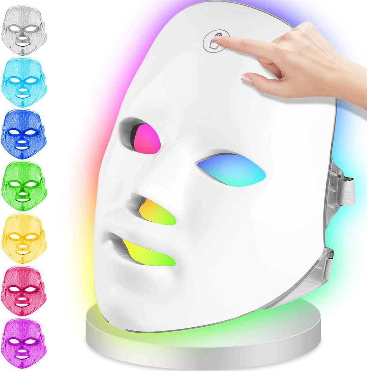 7-Color LED Photon Therapy Facial Mask