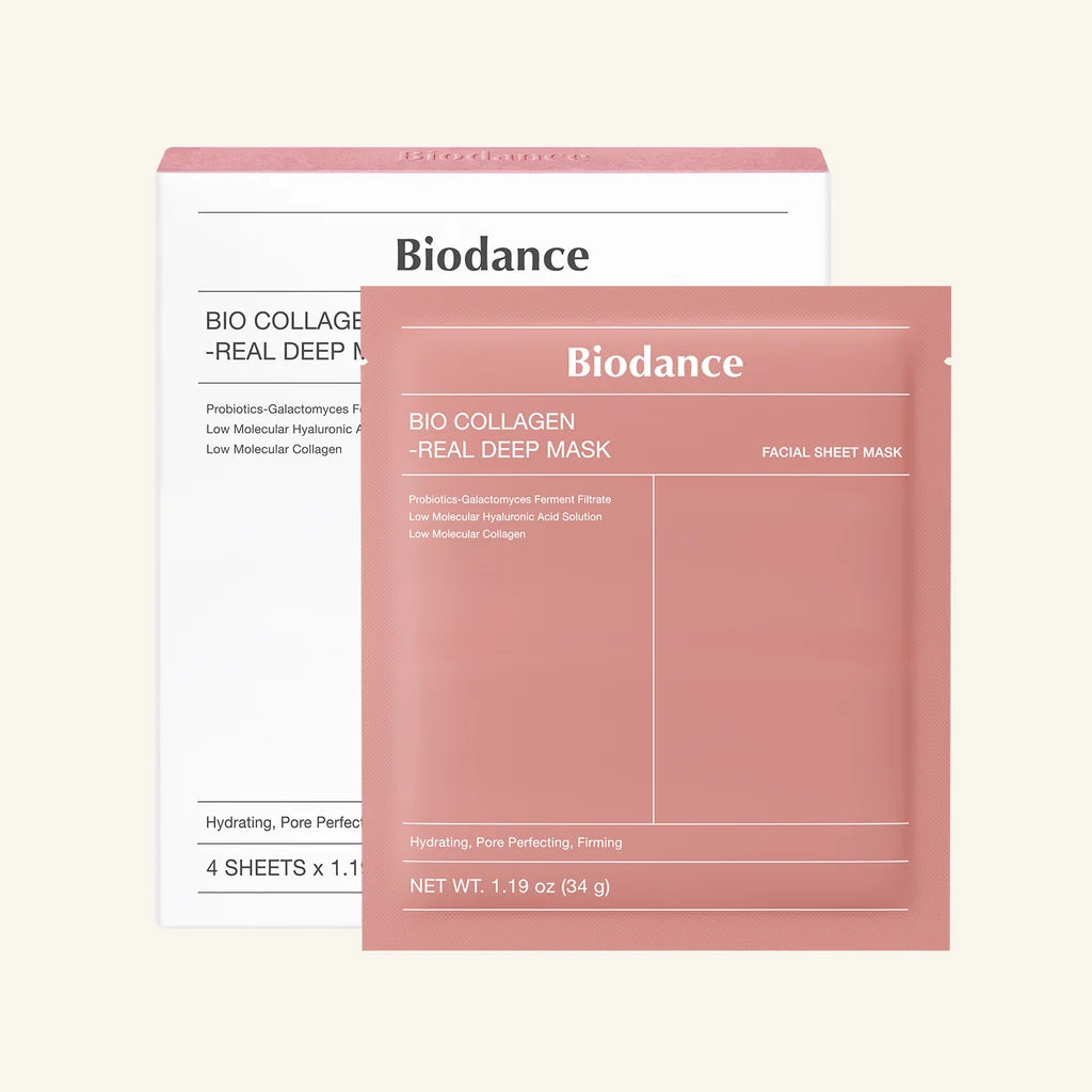 Biodance Bio-Collagen Real Deep Hydrogel Mask – 34g × 4 Sheets