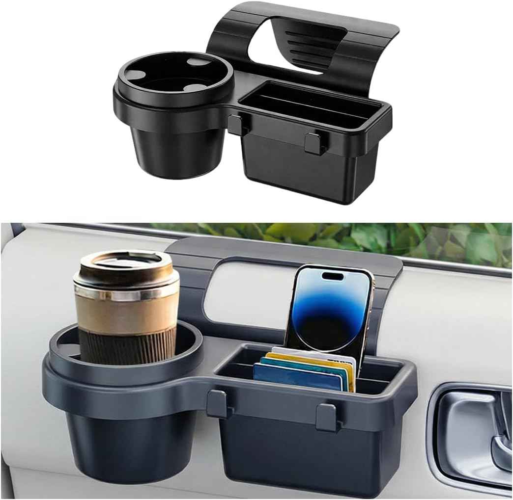 4-in-1 Car Window Organizer – Cup & Phone Holder