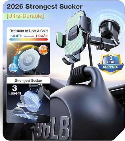 Universal Adjustable Car Phone Holder – 360° Rotating