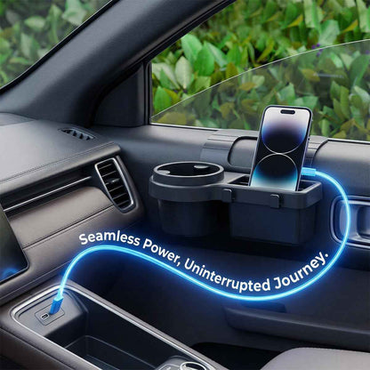 4-in-1 Car Window Organizer – Cup & Phone Holder