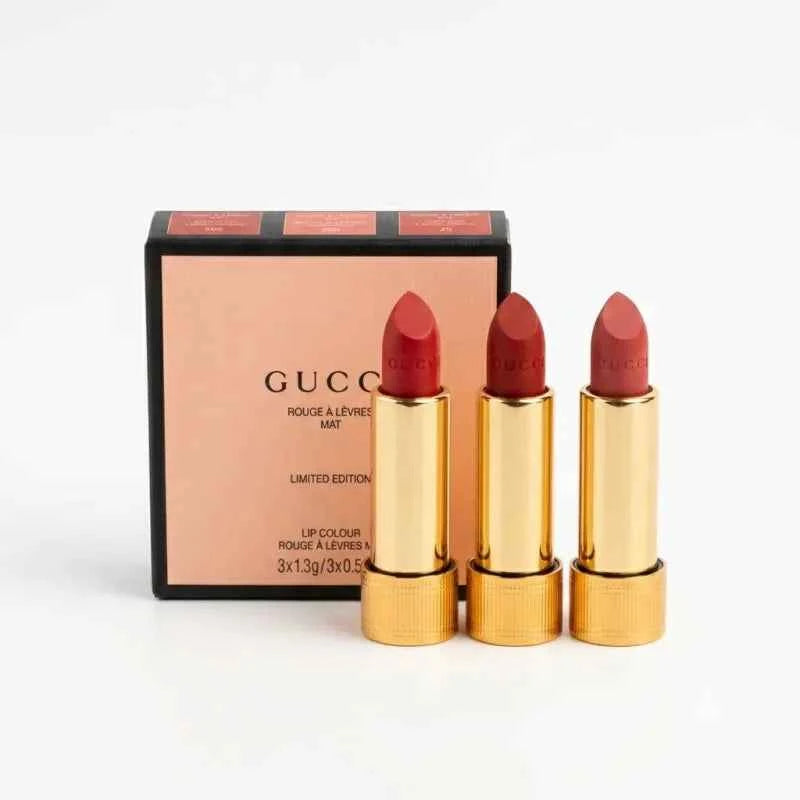 Gucci Rouge A Levres Matte Lipsticks (Pack of 3)