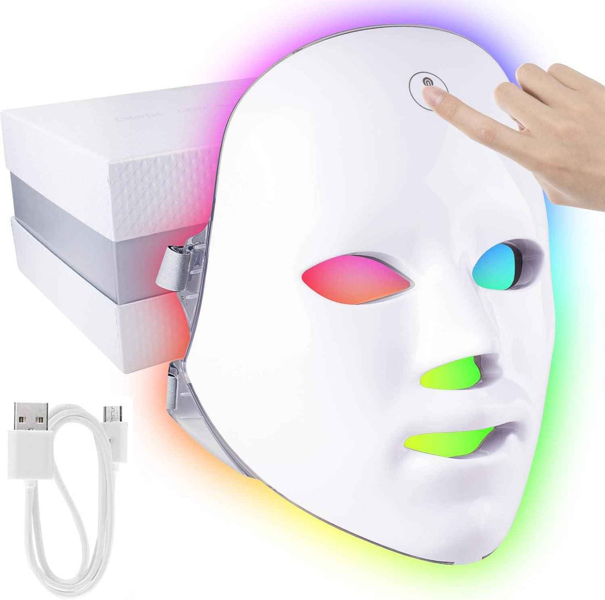 7-Color LED Photon Therapy Facial Mask