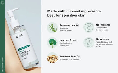 Anua Heartleaf Pore Cleansing Oil Mild – 200ml