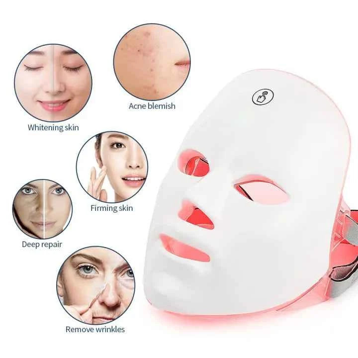 7-Color LED Photon Therapy Facial Mask