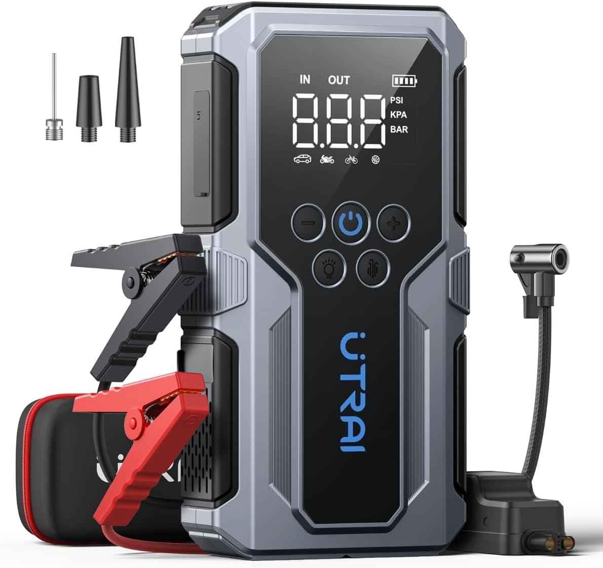 3000A Car Jump Starter with Air Compressor