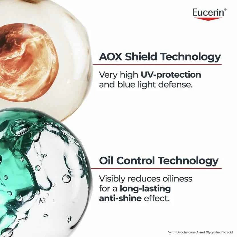 Eucerin Sun Face Oil Control Gel-Cream Dry Touch SPF50+ 50ml